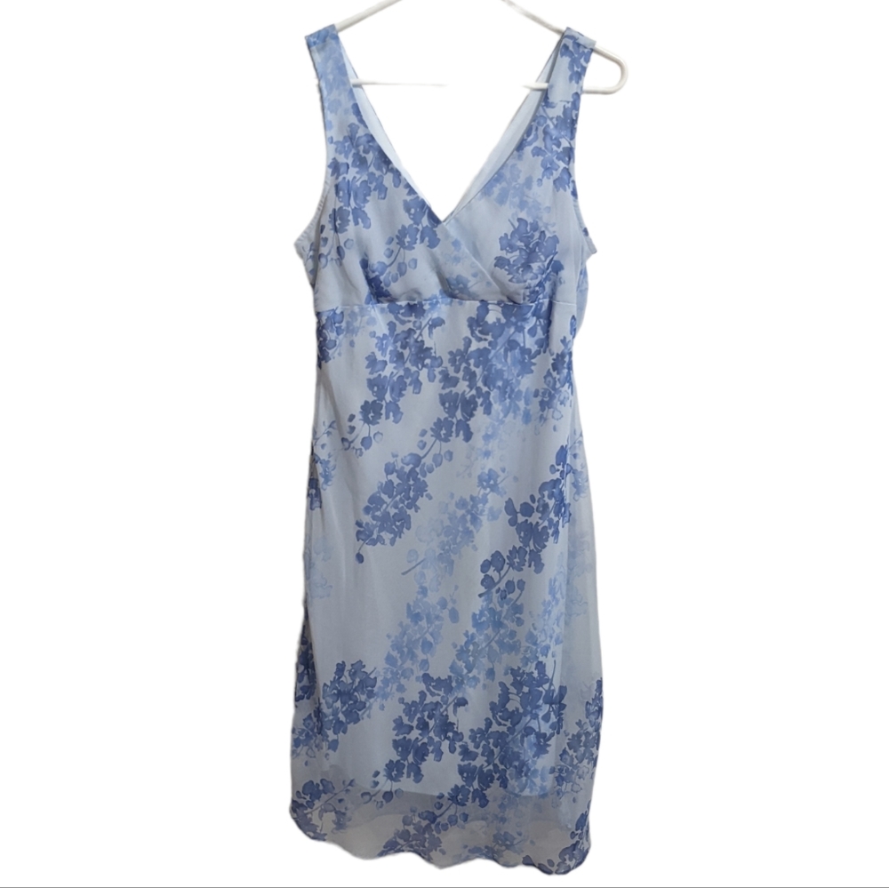 Johnnie M Blue Floral Midi Dress 12